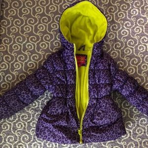 5/6t pink platinum brand girls puffer coat